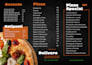design a modern restaurant menu and food flyer
